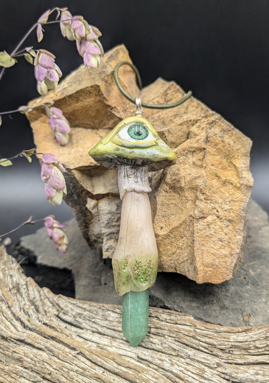 Third Eye Polymer Clay Pendant